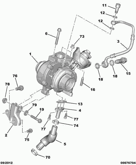 PSA 0375 P4 - Turbocompressore, Sovralimentazione www.autoricambi360.it