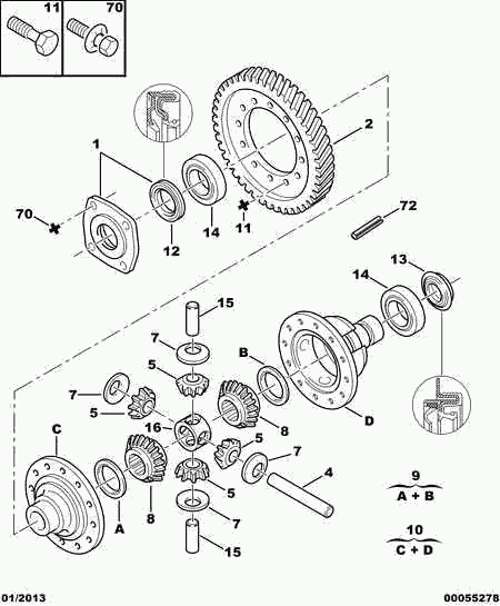 PSA 312 540 - Molla autotelaio www.autoricambi360.it
