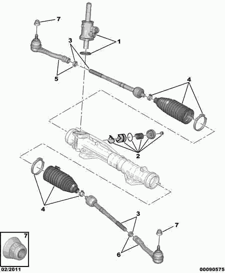 PSA 3812.F4 - Giunto assiale, Asta trasversale www.autoricambi360.it