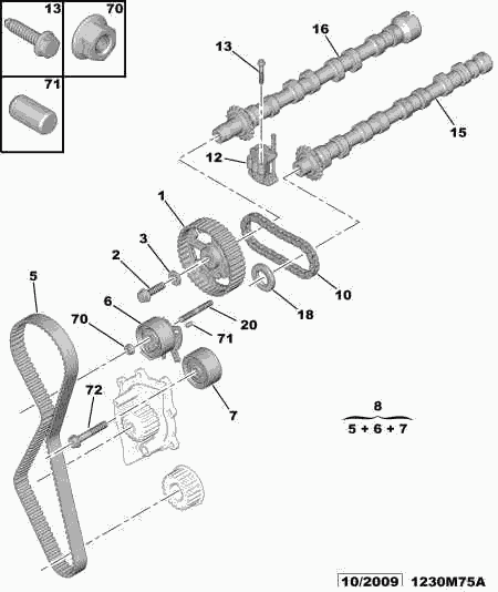 PSA 0831 P6 - Kit cinghie dentate www.autoricambi360.it