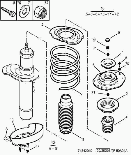 PSA 5038 76 - Supporto ammortizzatore a molla www.autoricambi360.it