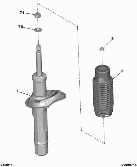 PSA 5202 P9 - Ammortizzatore www.autoricambi360.it