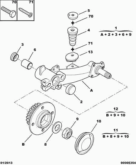 PSA 5132.60 - Kit riparazione, Braccio oscillante www.autoricambi360.it
