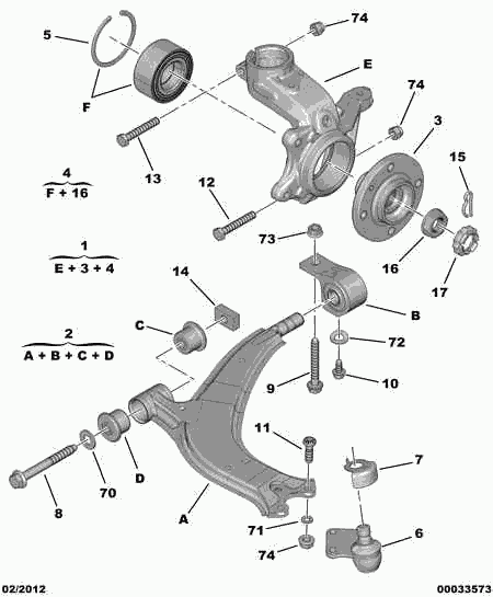 PSA 3640.50 - Giunto di supporto / guida www.autoricambi360.it