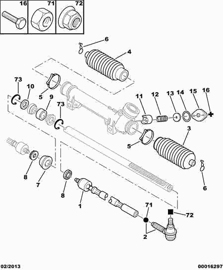 PSA 3812.C0 - Giunto assiale, Asta trasversale www.autoricambi360.it