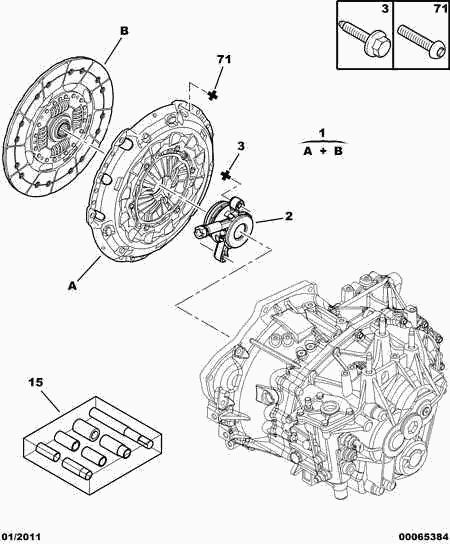 PSA 2052 K7 - Kit frizione www.autoricambi360.it