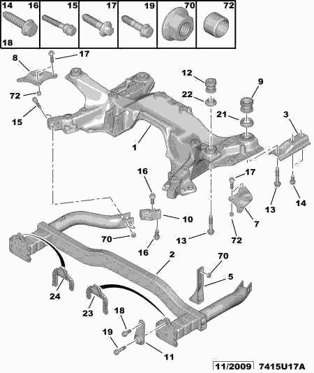 PSA 3504 38 - Supporto, Corpo assiale www.autoricambi360.it