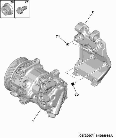 PSA 6487 08 - Compressore, Climatizzatore www.autoricambi360.it