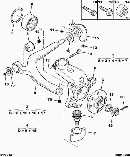 PSA 3350 69 - Kit cuscinetto ruota www.autoricambi360.it