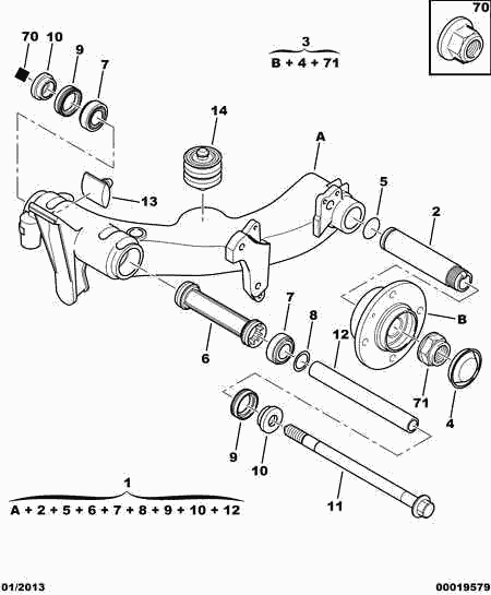 PSA 5143 27 - Kit riparazione, Braccio trasversale www.autoricambi360.it