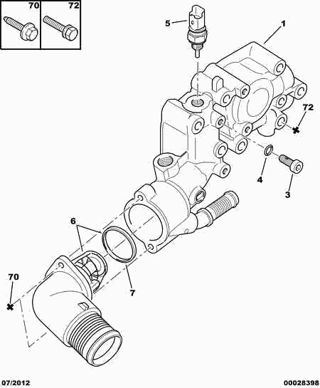 PSA 1336 Q2 - Termostato, Refrigerante www.autoricambi360.it