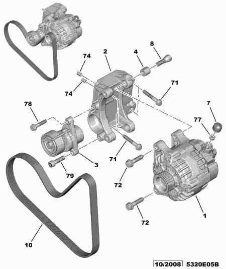 PSA 5750 WY - Kit Cinghie Poly-V www.autoricambi360.it