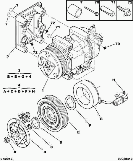 PSA 6453.QH - Compressore, Climatizzatore www.autoricambi360.it