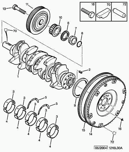 PSA 0515.R7 - Puleggia cinghia, Albero a gomiti www.autoricambi360.it