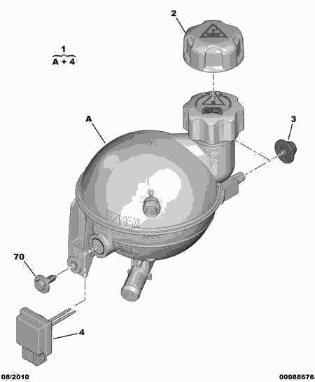 PSA 1323 G3 - Serbatoio compensazione, Refrigerante www.autoricambi360.it