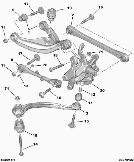 PSA 5131 C4 - Supporto, Braccio oscillante www.autoricambi360.it
