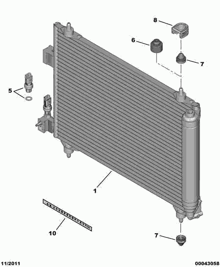PSA 6455.Z3 - Interruttore a pressione, Climatizzatore www.autoricambi360.it