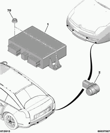 PSA 6590 A5 - Sensore, Assistenza parcheggio www.autoricambi360.it