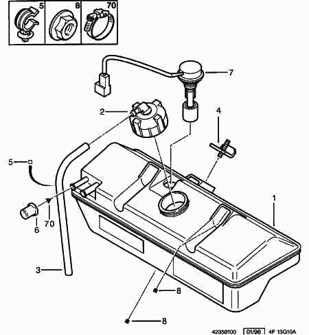 PSA 1323 J7 - Serbatoio compensazione, Refrigerante www.autoricambi360.it