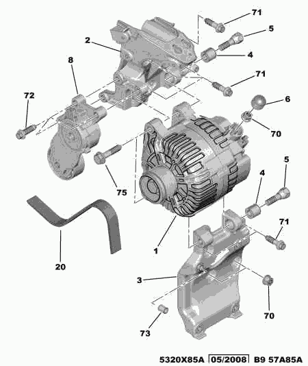 PSA 5705 AS - Alternatore www.autoricambi360.it