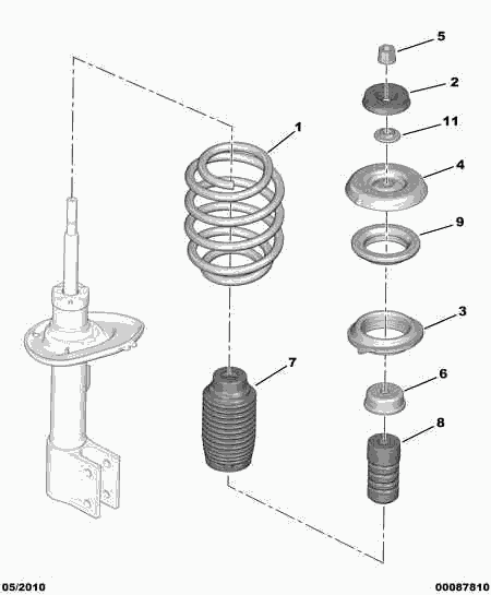 PSA 5035 63 - Supporto ammortizzatore a molla www.autoricambi360.it