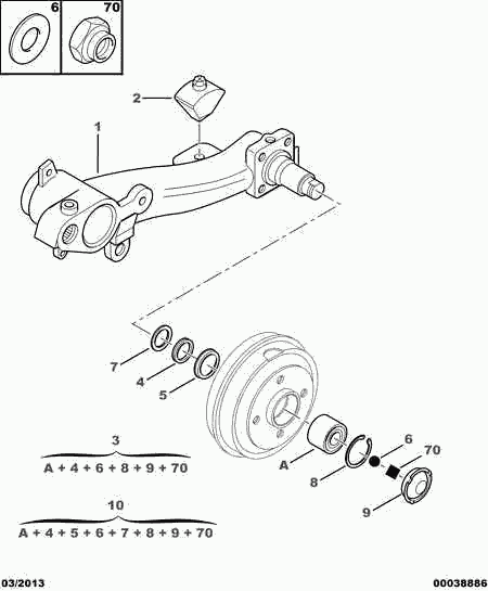 PSA 3748.17 - Kit cuscinetto ruota www.autoricambi360.it