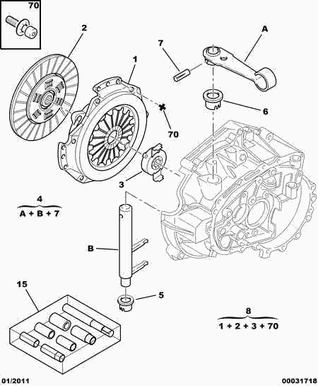 PSA 2117 52 - Forcella disinnesto frizione www.autoricambi360.it
