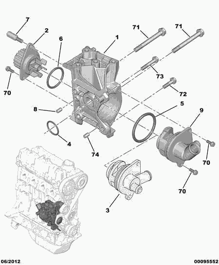 PSA 1201-66 - Condotto del refrigerante www.autoricambi360.it