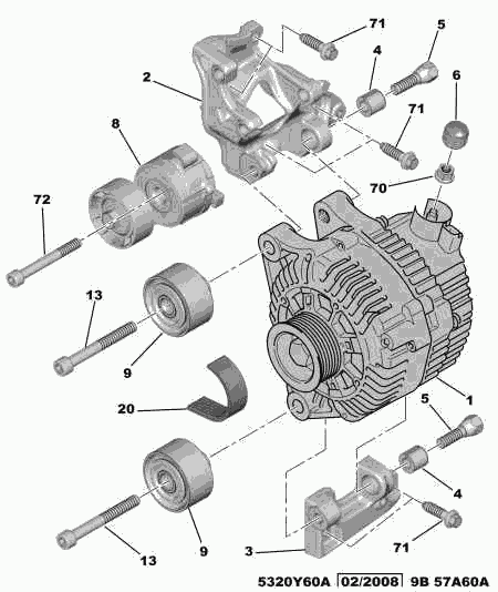 PSA 5751 F4 - Kit Cinghie Poly-V www.autoricambi360.it