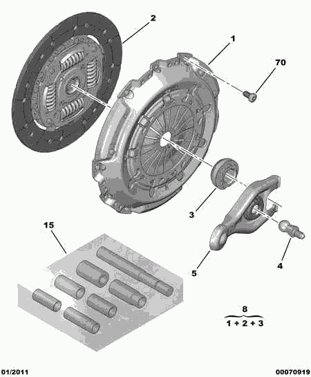 PSA 2052 66 - Kit frizione www.autoricambi360.it
