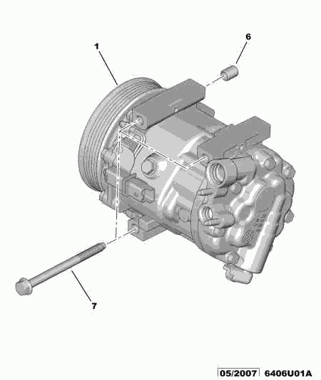 PSA 6453.XA - Compressore, Climatizzatore www.autoricambi360.it