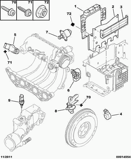 PSA 1338.A7 - Sensore, Temperatura refrigerante www.autoricambi360.it