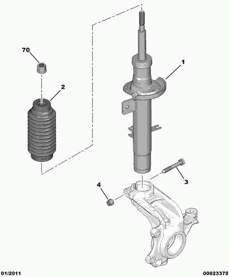 PSA 5202 SL - Ammortizzatore www.autoricambi360.it
