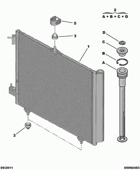 PSA 6455.ET - Condensatore, Climatizzatore www.autoricambi360.it