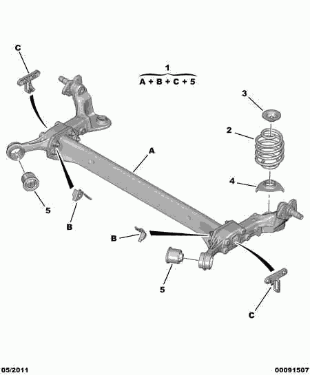 PSA 5131 C1 - Supporto, Corpo assiale www.autoricambi360.it