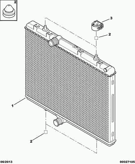 PSA 1330 F5 - Radiatore, Raffreddamento motore www.autoricambi360.it