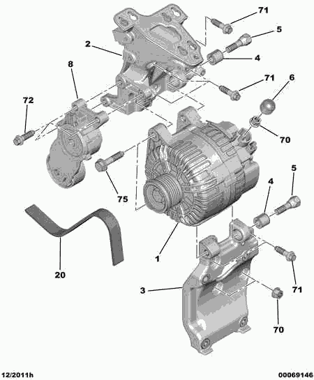 PSA 5750.YS - Cinghia Poly-V www.autoricambi360.it