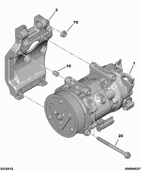 PSA 6453.QL - Compressore, Climatizzatore www.autoricambi360.it