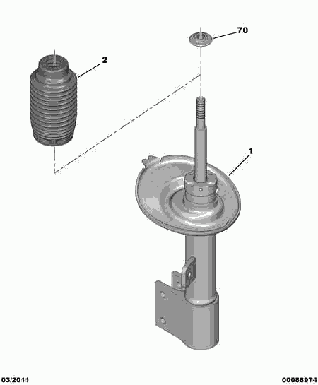 PSA 5202 ZS - Ammortizzatore www.autoricambi360.it