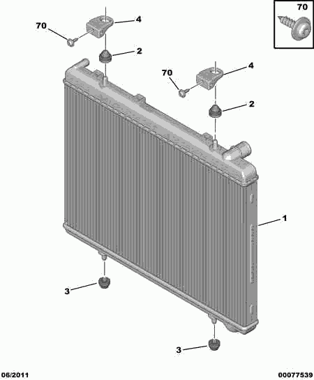 PSA 1330 W4 - Radiatore, Raffreddamento motore www.autoricambi360.it