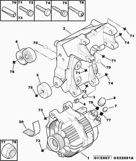 PSA 5705.4F - Alternatore www.autoricambi360.it
