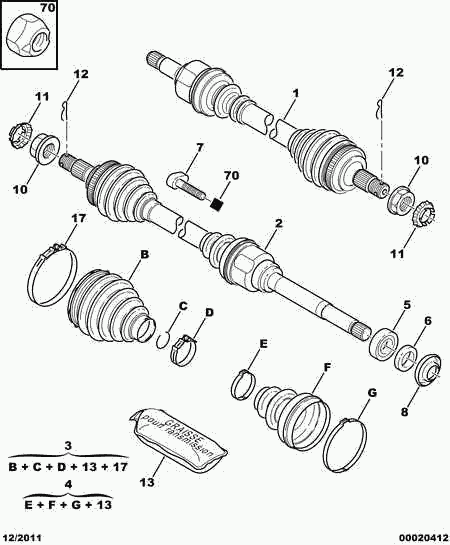 PSA 3297.03 - Kit cuscinetto ruota www.autoricambi360.it