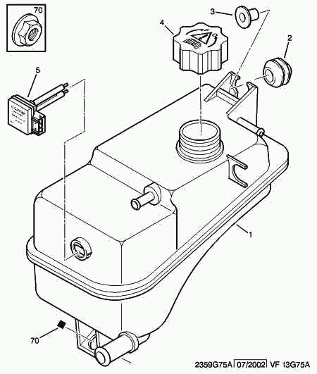 PSA 1323.23 - Serbatoio compensazione, Refrigerante www.autoricambi360.it