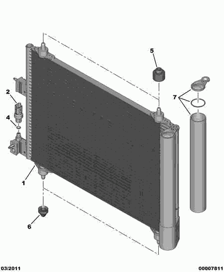 PSA 6455.Z3 - Interruttore a pressione, Climatizzatore www.autoricambi360.it