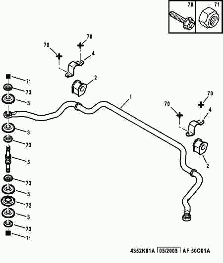 PSA 5091 10 - Asta / Puntone, Stabilizzatore www.autoricambi360.it