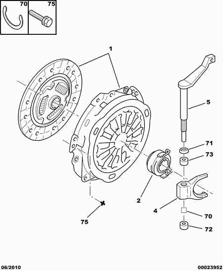 PSA 2041 78 - Reggispinta distacco frizione www.autoricambi360.it