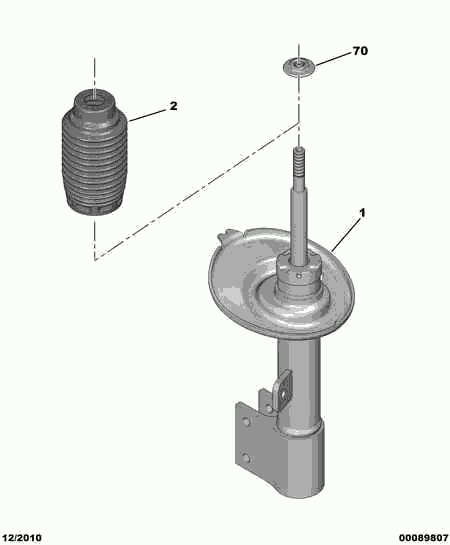 PSA 5202 ZS - Ammortizzatore www.autoricambi360.it