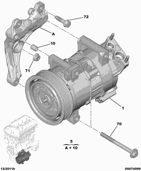 PSA 6487.42 - Compressore, Climatizzatore www.autoricambi360.it