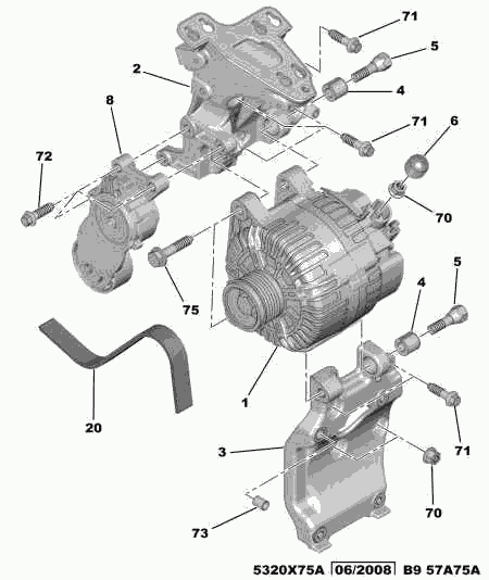 PSA 5705 AS - Alternatore www.autoricambi360.it