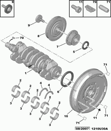 PSA 0516 A3 - Kit cinghie dentate www.autoricambi360.it
